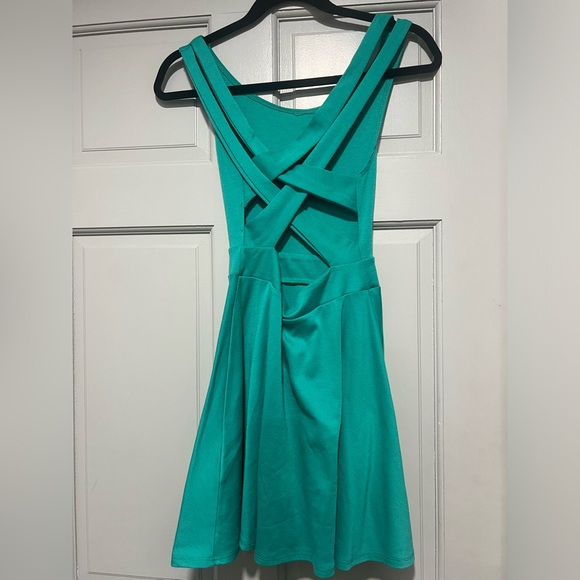 Women’s Teal Dress - Picture 3 of 3